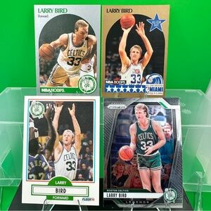 Larry Bird Celtics 4 card vintage lot